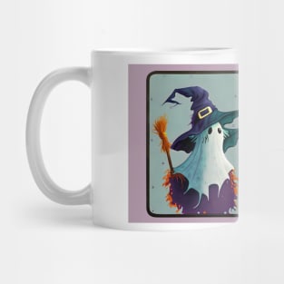 A Witch and Her Ghostly Friends Mug